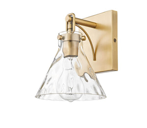Wall Sconces Barlon Wall Sconce - Vintage Brass - Clear Water Glass - 7.75in. Extension - E26 Medium Base