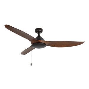 Ceiling Fan Colibri 3-Blade Indoor Ceiling Fan - Oil Rubbed Bronze Finish - Walnut Blade - 60in. Sweep