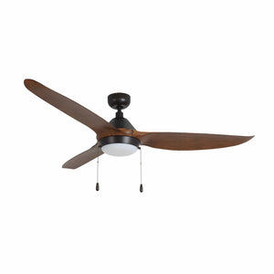 Ceiling Fan Colibri 3-Blade Indoor Ceiling Fan - Oil Rubbed Bronze Finish - Walnut Blade - 60in. Sweep - 16W Integrated LED Module