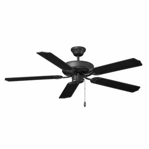 Ceiling Fan Desert Moon 5-Blade Indoor Ceiling Fan - Matte Black Finish - Matte Black Blade - 52in. Sweep