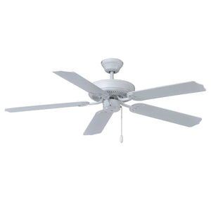 Ceiling Fan Desert Moon 5-Blade Indoor Ceiling Fan - White Finish - White Blade - 52in. Sweep