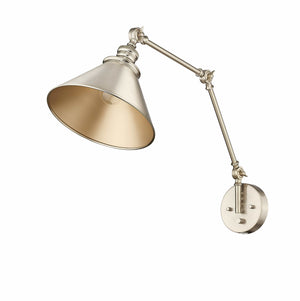 Wall Sconces Edward Swivel Arm Wall Sconce - Modern Gold - 1.18in Extension -E26 Medium Base
