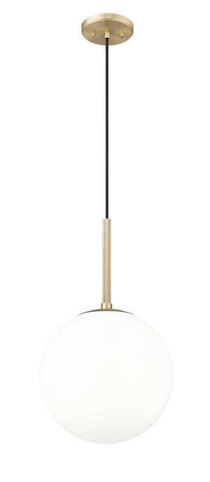Pendant Fixtures Kairo Pendant Fixture - Vintage Brass - Shiny Opal Glass - 12in. Diameter - E26 Medium Base