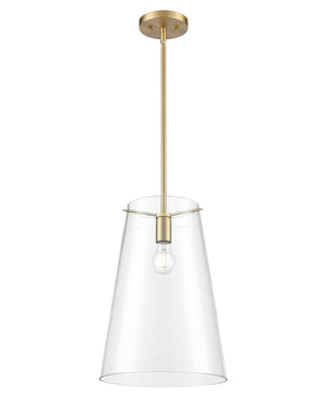 Pendant Fixtures Maccan Pendant Fixture - Vintage Brass - Clear Glass - 11.75in. Diameter - E26 Medium Base