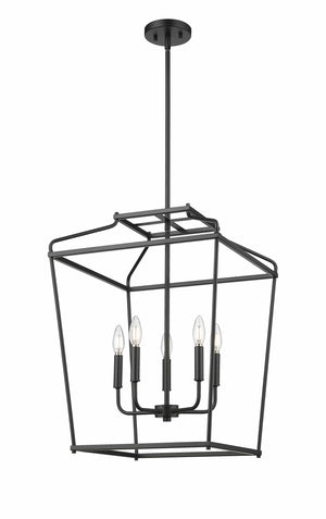 Pendant Fixtures Nellita Pendant Fixture - Matte Black - 18in. Diameter - E12 Candelabra Base