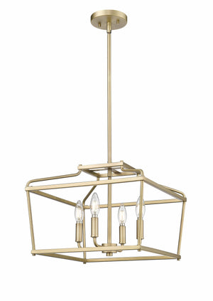 Pendant Fixtures Nellita Pendant Fixture - Vintage Brass - 16in. Diameter - E12 Candelabra Base