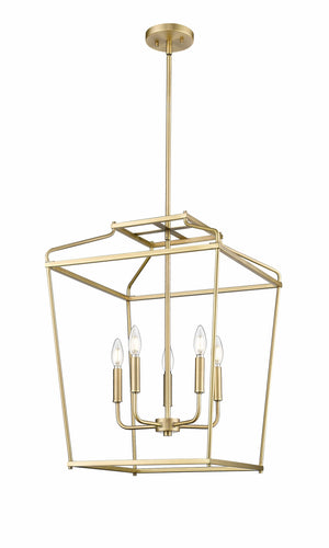 Pendant Fixtures Nellita Pendant Fixture - Vintage Brass - 18in. Diameter - E12 Candelabra Base