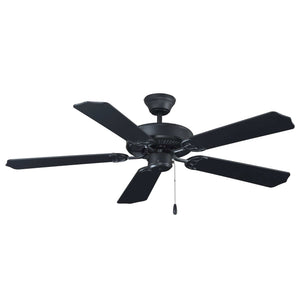Ceiling Fan Royal Star 5-Blade Indoor Ceiling Fan - Matte Black Finish - Matte Black Blade - 52in. Sweep