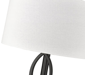 Wall Sconces Rylee Wall Sconce - Matte Black - White Linen Shade - 6.37in. Extension - E26 Medium Base