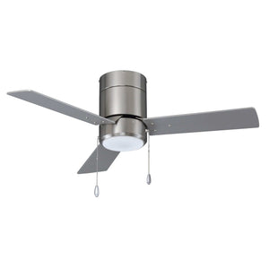Ceiling Fan Sabio 3-Blade Indoor Ceiling Fan - Brushed Nickel Finish - Brushed Nickel Blade - 42in. Sweep - 15.5W Integrated LED Module