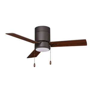 Ceiling Fan Sabio 3-Blade Indoor Ceiling Fan - Oil Rubbed Bronze Finish - Walnut Blade - 42in. Sweep - 15.5W Integrated LED Module