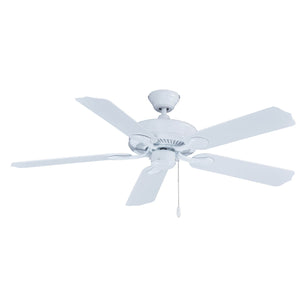 Ceiling Fan Sunset 5-Blade Outdoor Ceiling Fan - White Finish - White Blade - 52in. Sweep
