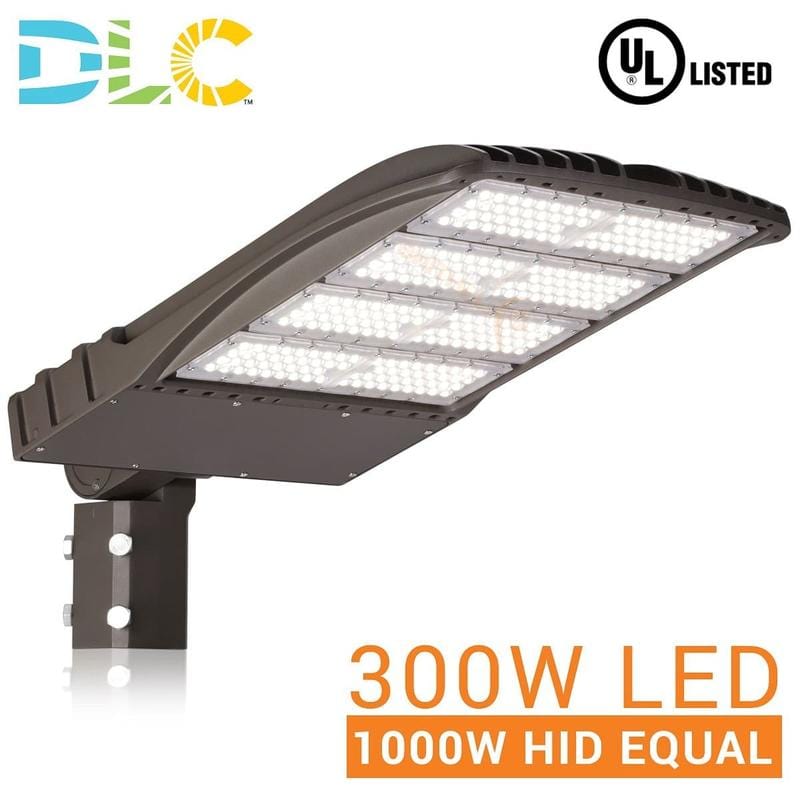 300W LED Shoe Box Parking Lot Light 1000W MH Equivalent