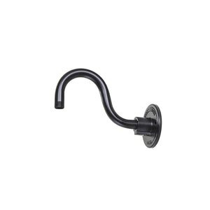 ECO-RLM Arms 10'' Aluminum Painted Satin Black Gooseneck Arm With Arm Height of 6''