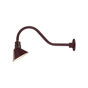 ECO-RLM 10'' Architectural Bronze Angle Shade With Gooseneck 21 1/2'' Architectural Bronze Gooseneck Arm With Arm Height of 6 1/2''
