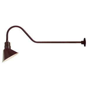 ECO-RLM 10'' Architectural Bronze Angle Shade With Gooseneck 41'' Architectural Bronze Gooseneck Arm With Arm Height of 9''