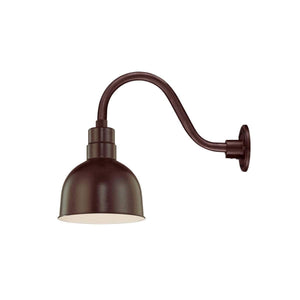 ECO-RLM 10'' Architectural Bronze Deep Bowl Shade With Gooseneck 14 1/2'' Architectural Bronze Gooseneck Arm With Arm Height of 7 1/2''