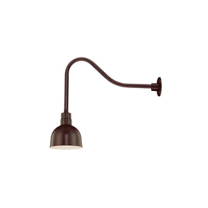 ECO-RLM 10'' Architectural Bronze Deep Bowl Shade With Gooseneck 23'' Architectural Bronze Gooseneck Arm With Arm Height of 14''