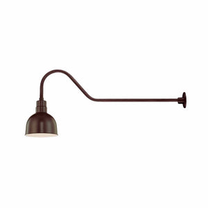 ECO-RLM 10'' Architectural Bronze Deep Bowl Shade With Gooseneck 41'' Architectural Bronze Gooseneck Arm With Arm Height of 9''