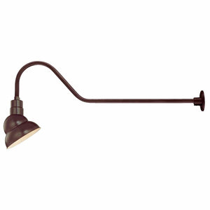 ECO-RLM 10'' Architectural Bronze Emblem Shade With Gooseneck 41'' Architectural Bronze Gooseneck Arm With Arm Height of 9''