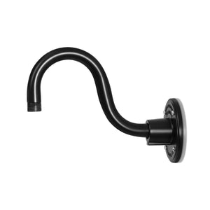 Fovero RLM Arms 10" Satin Black Gooseneck Arm With Height of 6" & Mounting Plate Included