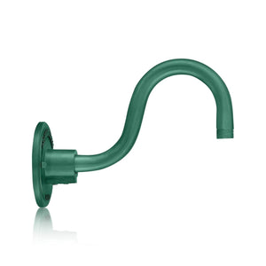 ECO-RLM Arms 10'' Satin Green Gooseneck Arm With Arm Height of 6''