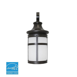 LED Wall Lamps 12.5W Outdoor LED Wall Lantern W/Oil Rubbed Bronze Aluminum Die Cast & Frosted Glass Lens - 1200 lm 3000K - Warm White
