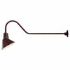 ECO-RLM 12'' Architectural Bronze Angle Shade With Gooseneck 41'' Architectural Bronze Gooseneck Arm With Arm Height of 9''