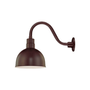 ECO-RLM 12'' Architectural Bronze Deep Bowl Shade With Gooseneck 14 1/2'' Architectural Bronze Gooseneck Arm With Arm Height of 7 1/2''