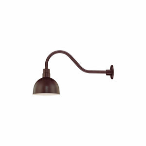 ECO-RLM 12'' Architectural Bronze Deep Bowl Shade With Gooseneck 21 1/2'' Architectural Bronze Gooseneck Arm With Arm Height of 6 1/2''