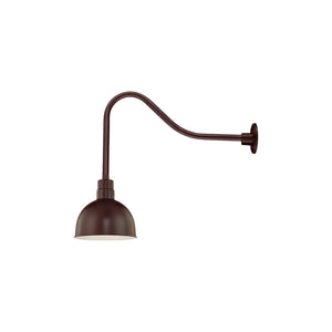 ECO-RLM 12'' Architectural Bronze Deep Bowl Shade With Gooseneck 23'' Architectural Bronze Gooseneck Arm With Arm Height of 14''