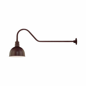 ECO-RLM 12'' Architectural Bronze Deep Bowl Shade With Gooseneck 41'' Architectural Bronze Gooseneck Arm With Arm Height of 9''