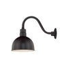 ECO-RLM 12'' Satin Black Deep Bowl Shade With Gooseneck 14 1/2'' Satin Black Gooseneck Arm With Arm Height of 7 1/2''