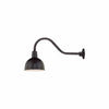 ECO-RLM 12'' Satin Black Deep Bowl Shade With Gooseneck 21 1/2'' Satin Black Gooseneck Arm With Arm Height of 6 1/2''