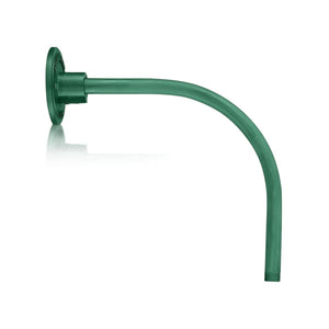 ECO-RLM Arms 13'' Satin Green Vertical Gooseneck Arm With Arm Height of 12''