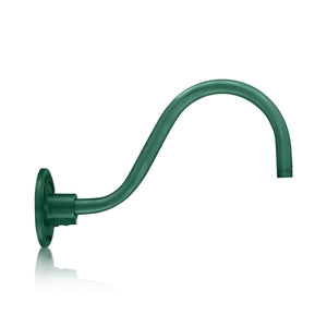ECO-RLM Arms 14 1/2'' Satin Green Gooseneck Arm With Arm Height of 7 1/2''