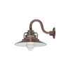 ECO-RLM 14'' Architectural Bronze Railroad Shade With Gooseneck 10'' Architectural Bronze Gooseneck Arm With Arm Height of 6''