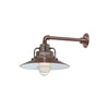 ECO-RLM 14'' Architectural Bronze Railroad Shade With Gooseneck 13'' Architectural Bronze Straight Arm