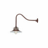 ECO-RLM 14'' Architectural Bronze Railroad Shade With Gooseneck 23'' Architectural Bronze Gooseneck Arm With Arm Height of 14''