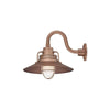 ECO-RLM 14'' Copper Railroad Shade With Gooseneck