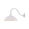 ECO-RLM 14'' White Warehouse Shade With Gooseneck 14 1/2'' White Gooseneck Arm With Arm Height of 7 1/2''
