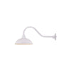 ECO-RLM 14'' White Warehouse Shade With Gooseneck 21 1/2'' White Gooseneck Arm With Arm Height of 6 1/2''