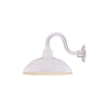 ECO-RLM 14'' White Warehouse Shade With Gooseneck