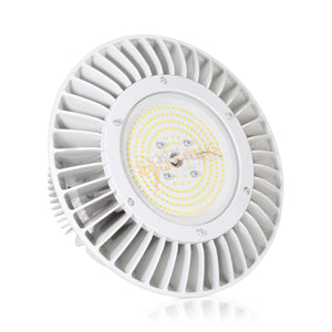 LED High Bay Lights 150W UFO High Bay Light Fixture with Hook (White) - IP65 - 5000K - 19,000 Lm - UL/DLC Qualified