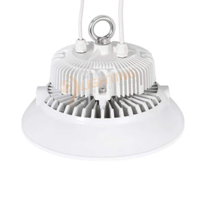 LED High Bay Lights 150W UFO High Bay Light Fixture with Hook (White) - IP65 - 5000K - 19,000 Lm - UL/DLC Qualified