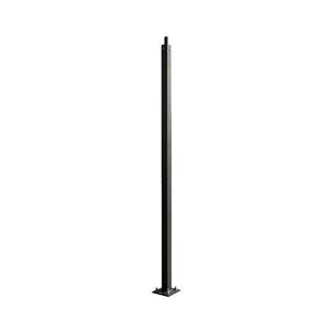 Pole Mounting Accessories 15ft 4in. x 4in. Steel Straight Square Pole - 11ga - 4" Base Cover - 3/4" Anchor Bolts - Bronze