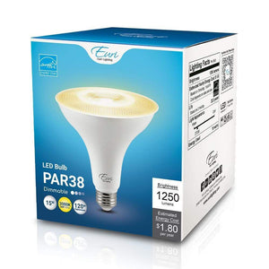 LED Light Bulbs 15W PAR38 Long Neck Dimmable LED Bulb - 40 Degree Beam - E26 Base - 1250lm
