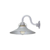 ECO-RLM 18'' Galvanized Railroad Shade With Gooseneck 10'' Galvanized Gooseneck Arm With Arm Height of 6''