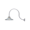 ECO-RLM 18'' Galvanized Railroad Shade With Gooseneck 24'' Galvanized Gooseneck Arm With Arm Height of 15''