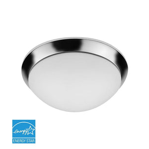 Flush Mounts 19W 13" Round Chrome Dimmable LED Ceiling Light - 180° Beam - 120V - Direct Wiring - 1500lm - 3000K Warm White